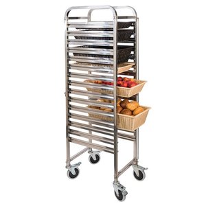 APS Wózek transportowy ze stali nierdzewnej | 550x385x1735mm APS Wózek transportowy ze stali nierdzewnej | 550x385x1735mm