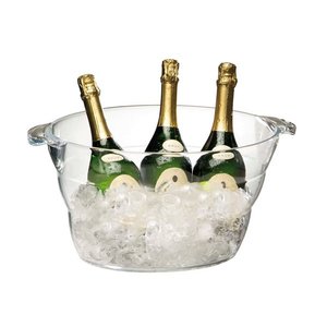 APS Pojemnik z akrylu do wina lub szampana 10 L, 470x280x(h)230 mm, transparentny z dwoma uchwytami APS Pojemnik z akrylu do wina lub szampana 10 L, 470x280x(h)230 mm, transparentny z dwoma uchwytami