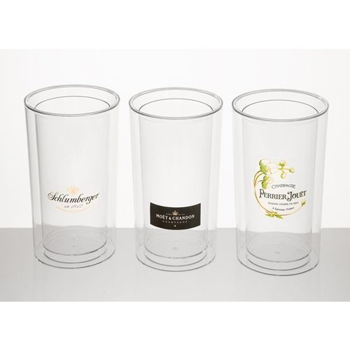 APS Pojemnik okrągły do schładzania butelek Ø135 mm, (h)230 mm, transparentny, gładki APS Pojemnik okrągły do schładzania butelek Ø135 mm, (h)230 mm, transparentny, gładki