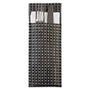 APS Etui na sztućce | zestaw 6 sztuk | srebrnoszare | 240x90mm