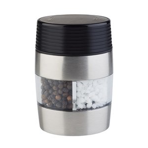 APS Acrylic Salt and Pepper Mill 100 mm, Black-Silver APS Acrylic Salt and Pepper Mill 100 mm, Black-Silver