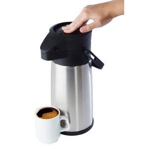 APS Termos z pompką 2,2 L ze stali nierdzewnej, satynowe wykończenie APS Termos z pompką 2,2 L ze stali nierdzewnej, satynowe wykończenie