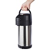 APS Stainless Steel Vaccum Flask with Pump 3 L APS Stainless Steel Vaccum Flask with Pump 3 L