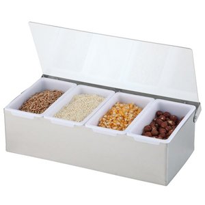 APS Pojemnik na przyprawy | biały | 310x155x(H)95mm APS Pojemnik na przyprawy | biały | 310x155x(H)95mm