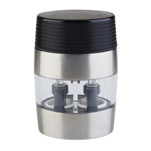 APS Acrylic Salt and Pepper Mill 100 mm, Black-Silver APS Acrylic Salt and Pepper Mill 100 mm, Black-Silver