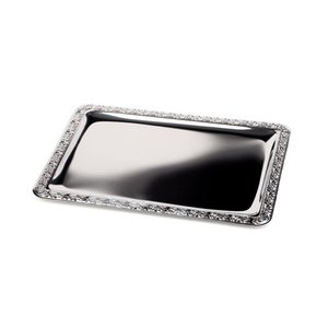 APS Stainless Steel Rectangular Serving Tray GN 1/1 with Rim APS Stainless Steel Rectangular Serving Tray GN 1/1 with Rim