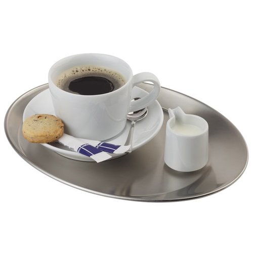 APS Stainless Steel Oval Coffee tray 193 x 255 mm APS Stainless Steel Oval Coffee tray 193 x 255 mm