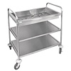 Vogue Stainless Steel 3 Tier Service Trolley 940 x 535 x 855 mm