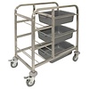 Vogue Stainless Steel Bussing Trolley