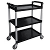 Vogue Polypropylene 3 Tier Service Trolley 960 x 830 x 415 mm
