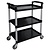Vogue Polypropylene 3 Tier Service Trolley 960 x 830 x 415 mm