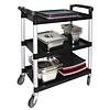 Vogue Polypropylene 3 Tier Service Trolley 960 x 830 x 415 mm