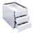 Gastro M Gastro-M RVS ladenblok met 3 laden voor onderbouw 450x580x550mm