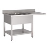 Gastro M Gastro-M S/S sink with undershelf, rear upstand and washmachine place