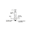 Vogue Single Hole Deck Mounted Pre-Rinse Faucet, Height 1160 mm