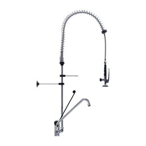 Gastro M Wyprzedaż - Bateria stojąca ze spryskiwaczem i wylewką, wysokość 1200 mm Gastro M Wyprzedaż - Bateria stojąca ze spryskiwaczem i wylewką, wysokość 1200 mm