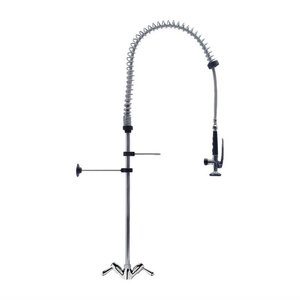 Gastro M Stainless Steel Single Hole Deck Mounted Pre-Rinse Faucet, Height 1200 mm Gastro M Stainless Steel Single Hole Deck Mounted Pre-Rinse Faucet, Height 1200 mm