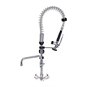 Gastro M Stainless Steel Single Hole Deck Mounted Pre-Rinse Faucet with Spout, Height 700 mm