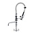 Gastro M Stainless Steel Single Hole Deck Mounted Pre-Rinse Faucet with Spout, Height 700 mm