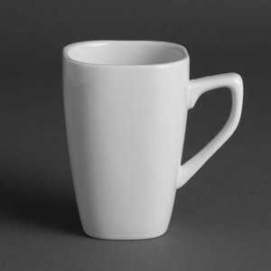 Olympia Rounded Square Mugs 284ml 10oz (Pack of 12) Olympia Rounded Square Mugs 284ml 10oz (Pack of 12)