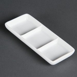 Olympia Whiteware 3 Section Dishes (Pack of 12) Olympia Whiteware 3 Section Dishes (Pack of 12)