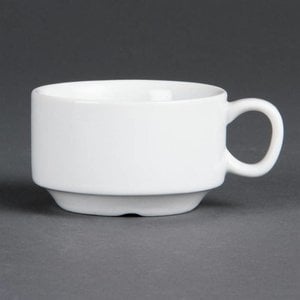 Olympia Wyprzedaż - Filiżanka sztaplowana do espresso biała 85 ml, Whiteware (12 szt.)