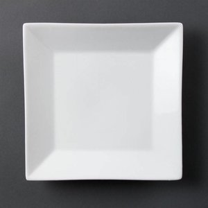 Olympia Shallow Plate 250 mm, Square, Whiteware (Pack of 6) Olympia Shallow Plate 250 mm, Square, Whiteware (Pack of 6)