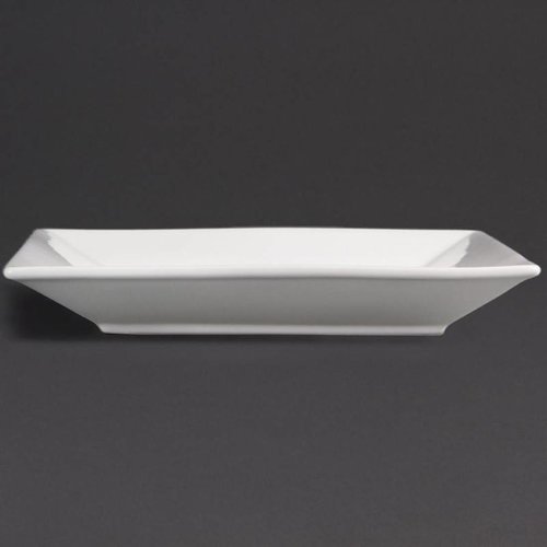 Olympia Shallow Plate 250 mm, Square, Whiteware (Pack of 6) Olympia Shallow Plate 250 mm, Square, Whiteware (Pack of 6)