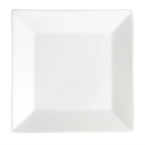 Olympia Shallow Plate 250 mm, Square, Whiteware (Pack of 6) Olympia Shallow Plate 250 mm, Square, Whiteware (Pack of 6)