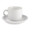 Olympia White Coffee Cup 200 ml, Linear (Pack of 12)