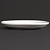 Olympia White Saucer, Linear (Pack of 12)