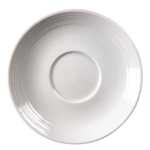 Olympia White Saucer, Linear (Pack of 12) Olympia White Saucer, Linear (Pack of 12)
