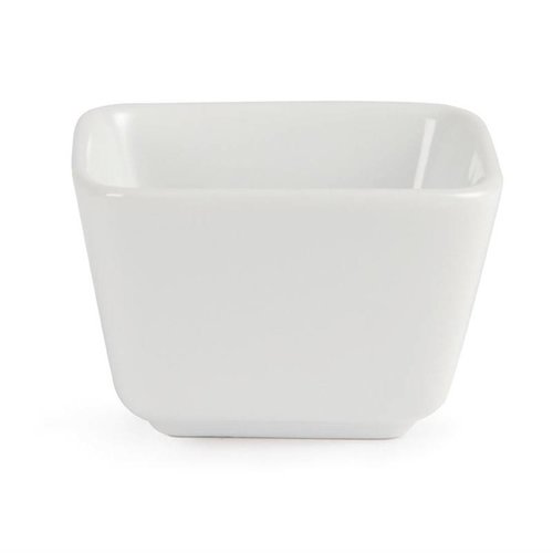 Olympia Whiteware Tall Square Mini Dishes 75mm (Pack of 12) Olympia Whiteware Tall Square Mini Dishes 75mm (Pack of 12)