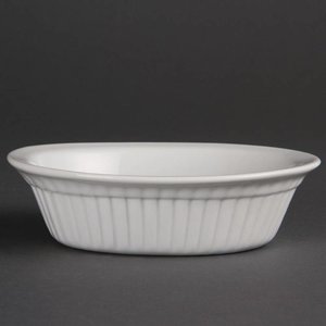 Olympia Whiteware Oval Pie Dishes 170mm (Pack of 6) Olympia Whiteware Oval Pie Dishes 170mm (Pack of 6)