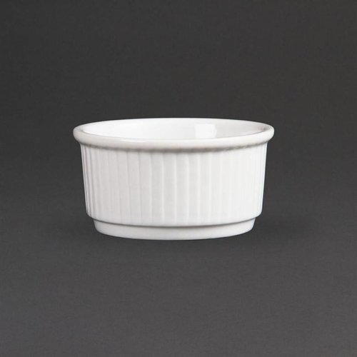 Olympia Whiteware Stacking Ramekins 85mm (Pack of 12) Olympia Whiteware Stacking Ramekins 85mm (Pack of 12)