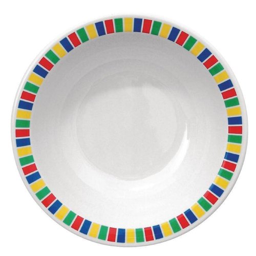 Kristallon Talerz z melaminy, głęboki, Ø150 mm, Fairground (12 szt.) Kristallon Talerz z melaminy, głęboki, Ø150 mm, Fairground (12 szt.)