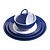Kristallon Gala Colour Rim Melamine Bowl Blue 125mm (Pack of 6)
