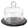 XXLselect Slate Butter Dish Glass Cloche