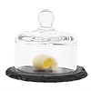 XXLselect Slate Butter Dish Glass Cloche