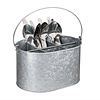 Olympia Galvanised Steel Table Tidy