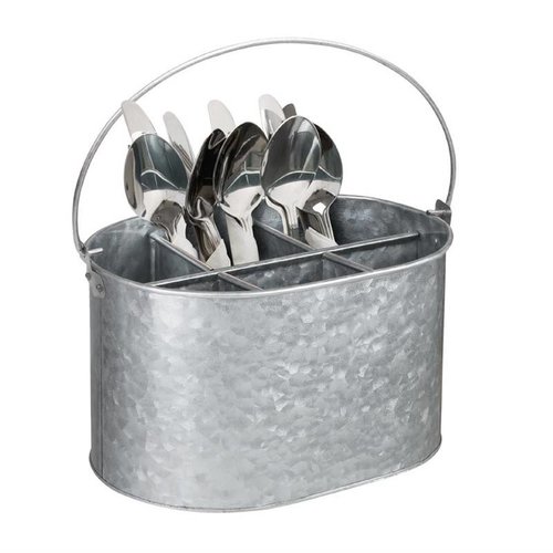 Olympia Stalowy stojak na sztućce i przyprawy | 24,5x17,5x(H)13,5cm Olympia Stalowy stojak na sztućce i przyprawy | 24,5x17,5x(H)13,5cm
