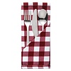 Mitre Comfort Gingham Polyester Napkins Red Check (Pack of 10) Mitre Comfort Gingham Polyester Napkins Red Check (Pack of 10)