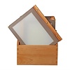 Securit Wood Spine American Style Menu Covers and Storage Box A4 Brown