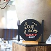 Securit Mini Plate Shaped Blackboards (Pack of 3) Securit Mini Plate Shaped Blackboards (Pack of 3)