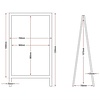 Olympia Tablica wolnostojąca| 120x(H)70cm Olympia Tablica wolnostojąca| 120x(H)70cm