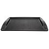 Kristallon Fast Food Polypropylene Rectangular Serving Tray 420 x 305 mm with Handles Black