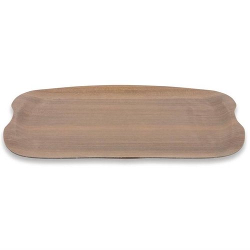 Roltex Prostokątna taca do serwowania 430 x 330 mm z materiałów odnawialnych, brązowa Roltex Prostokątna taca do serwowania 430 x 330 mm z materiałów odnawialnych, brązowa