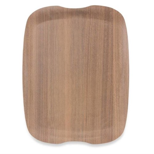 Roltex Prostokątna taca do serwowania 430 x 330 mm z materiałów odnawialnych, brązowa Roltex Prostokątna taca do serwowania 430 x 330 mm z materiałów odnawialnych, brązowa