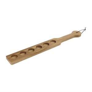 Olympia Deska do serwowania shotów, prostokątna z drewna dębowego, 500 x 60 mm Olympia Deska do serwowania shotów, prostokątna z drewna dębowego, 500 x 60 mm