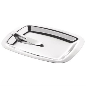 Olympia Square Stainless Steel Tip Tray With Bill Clip